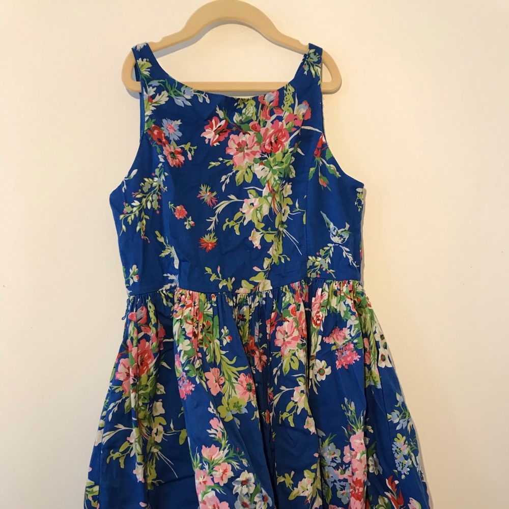 Blue floral Ralph Lauren children’s dress.
